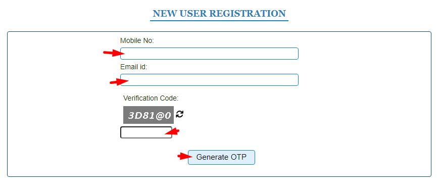 New User Registration