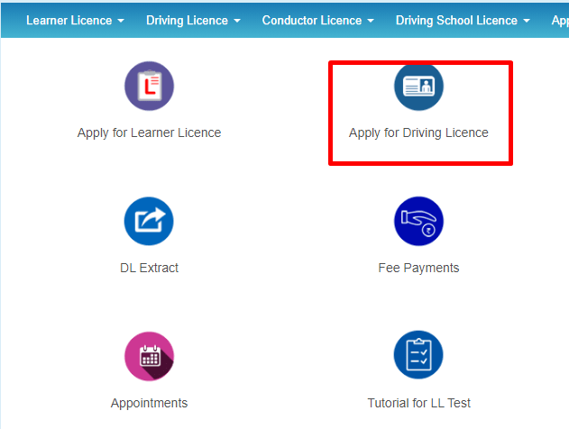 Apply For Driving Licence: