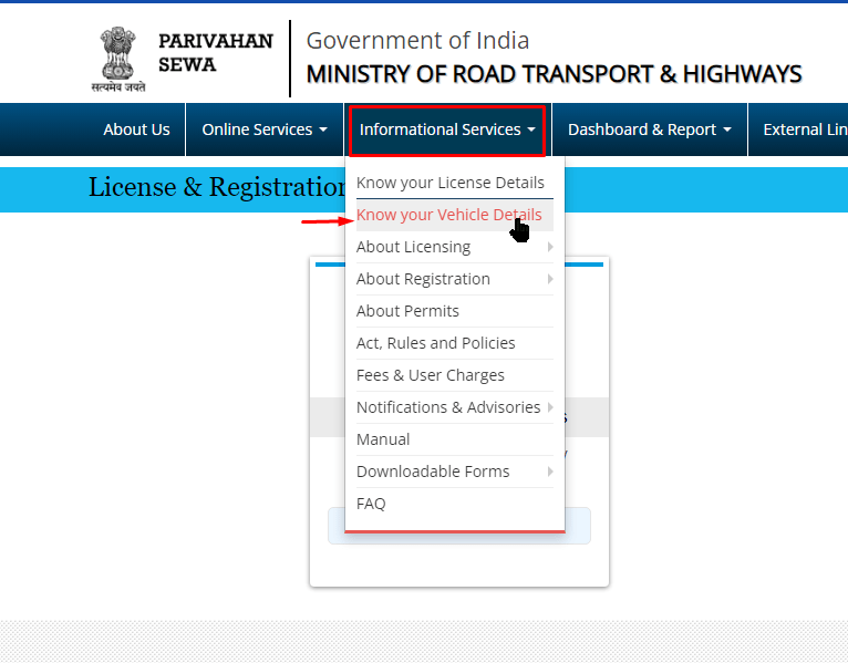 Nformational Services' पर क्लिक करें।